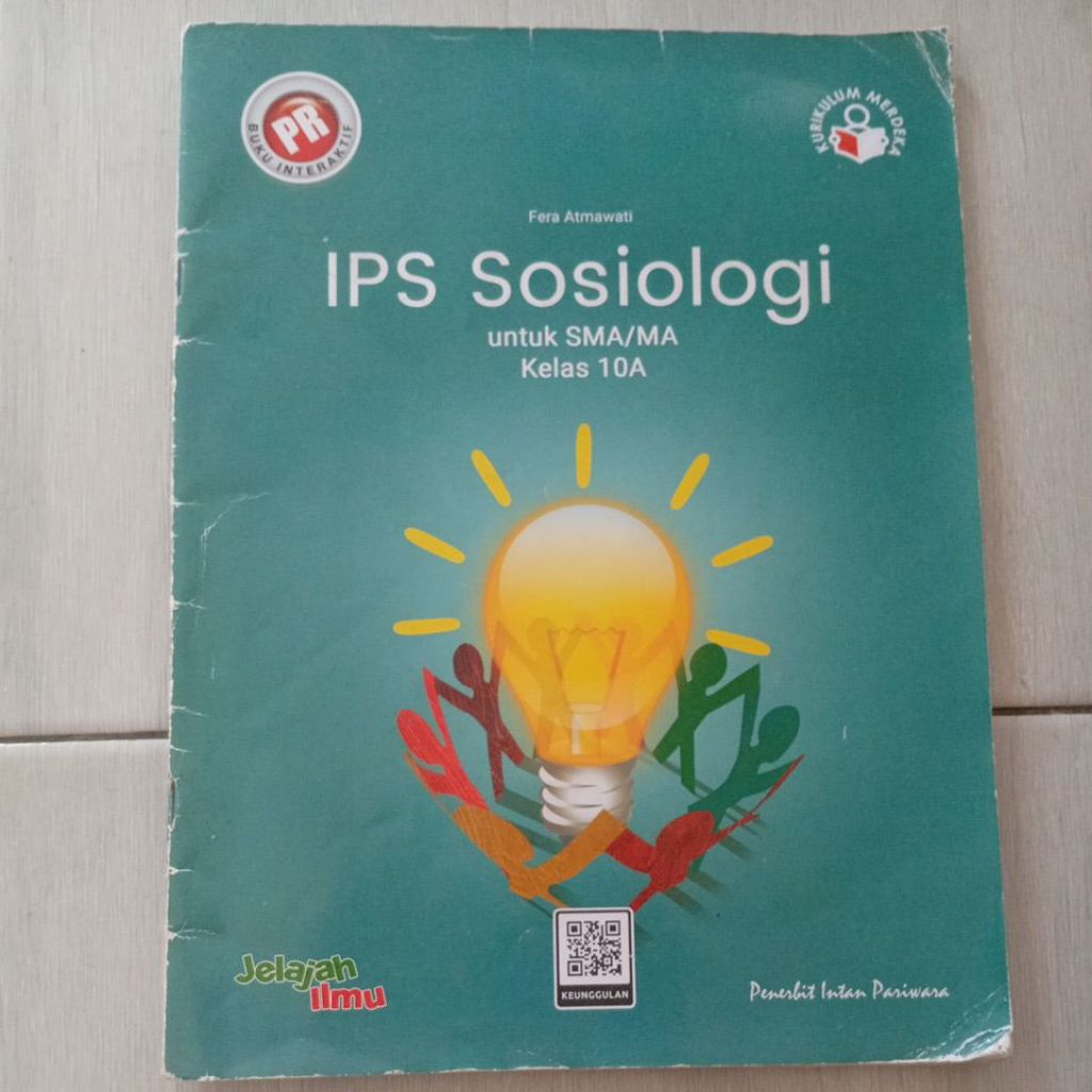 PRELOVED BUKU BEKAS LKS ips sosiologi kelas 10 A tingkat sma penerbit intan pariwara