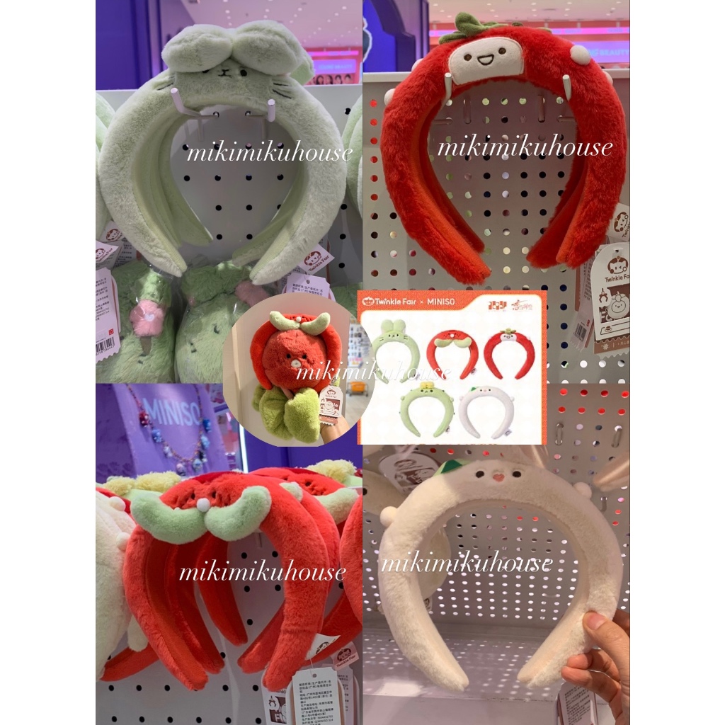 HANDCARRY MINISO x TWINKLE FAIR PLUSH HEADBAND BANDO LADS LOVE AND DEEPSPACE MINISO LND HAIRBAND AKS