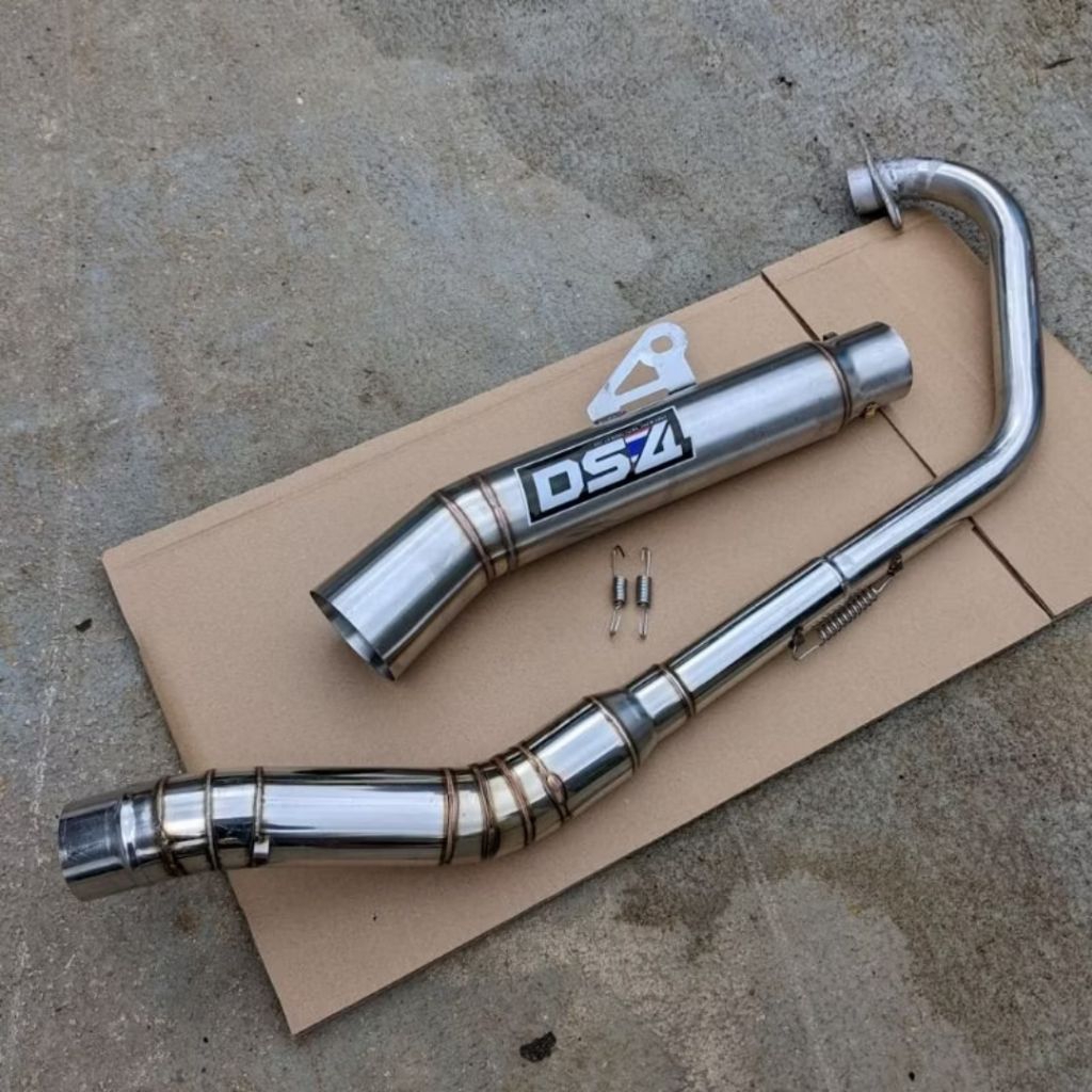 DS4 Tube Exhaust skygo rusi_tc bajaj tmx pinoy Raider Euro Vperman DL/ wave xrm fury smash Apido MT8