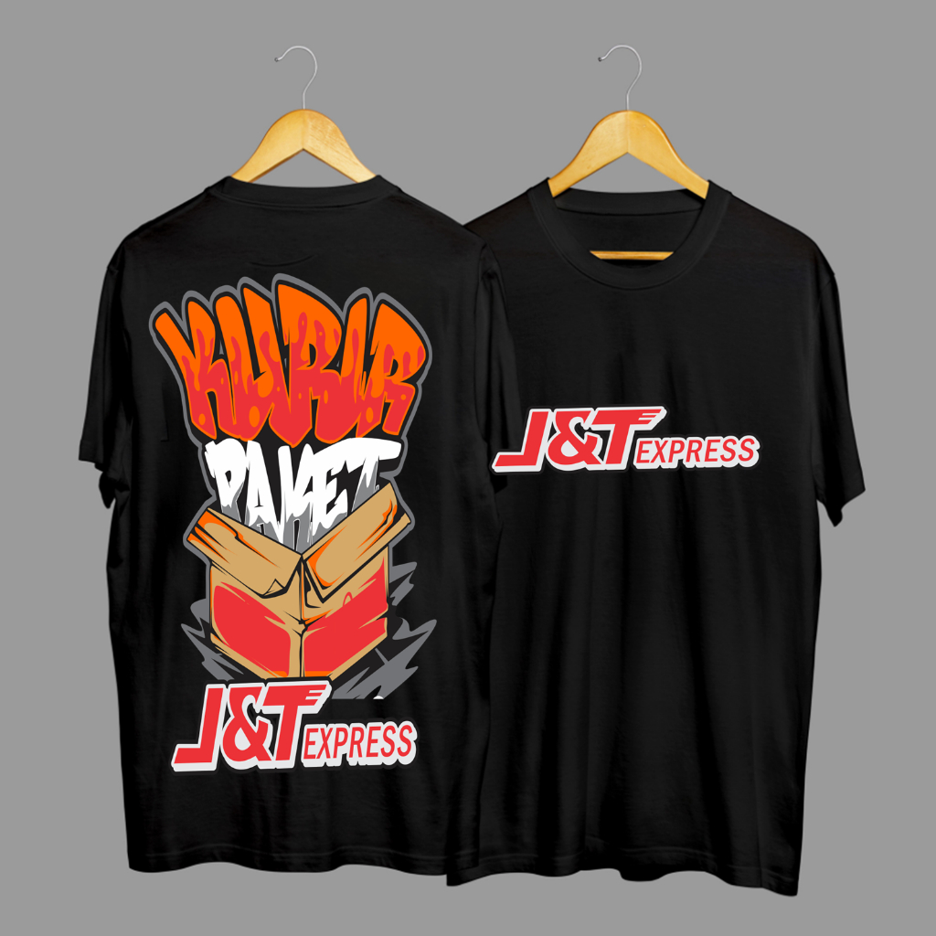 Kaos Tshirt Baju Distro JNT Kurir Paket Express COD Campaign Premium Terbaru