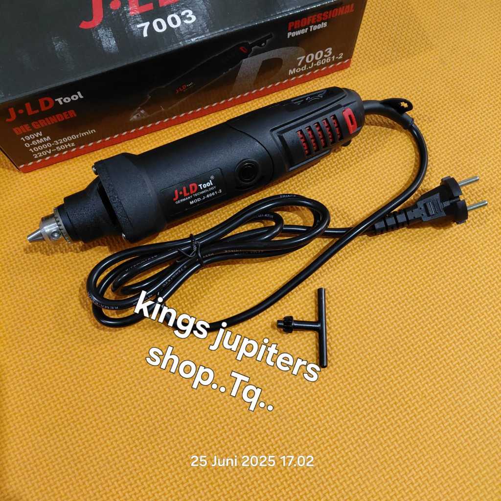 DIE MINI Mesin grinda KEPALA BOR 6MM JLD GRINDER gurinda gerinda JLD GRINDA TANGAN JLD