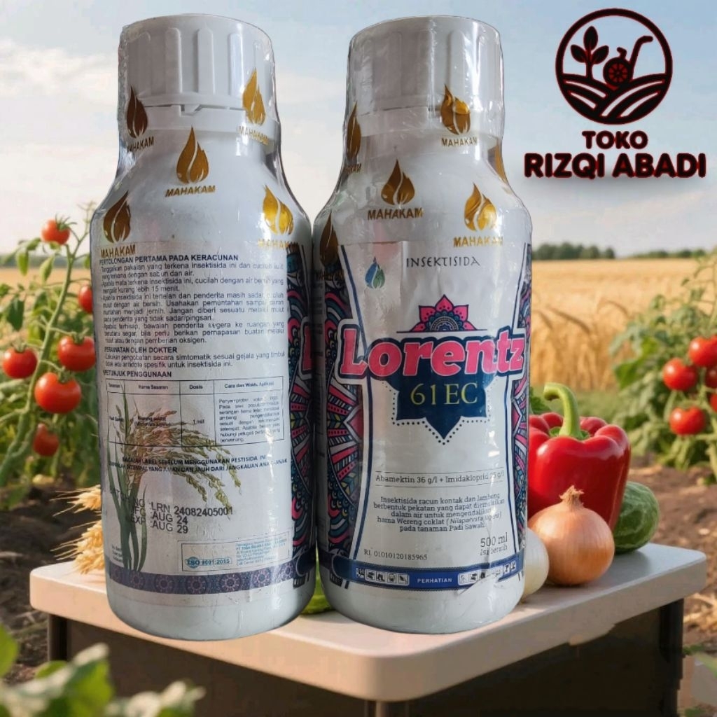 Lorentz 61 EC Abamektin 36 g/l  Imidakloprid 25 efektif terhadap kutu-kutuan, trips, dan hama penghi