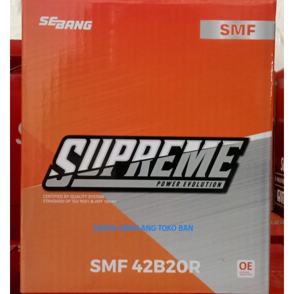 ACCU MOBIL SUPREME NS40Z / NS40ZL (AVANZA, AGYA, BRIO, JAZZ)