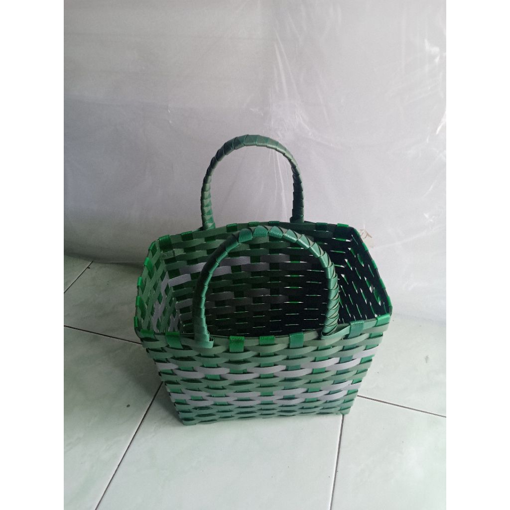 Tas anyaman serbaguna / Tas Rajut Plastik / Kerajinan Tas Plastik
