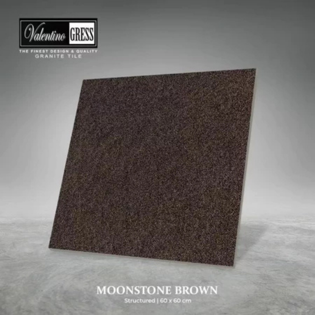 Valentino Gress Moonstone Brown 60x60 Homogenous Tile