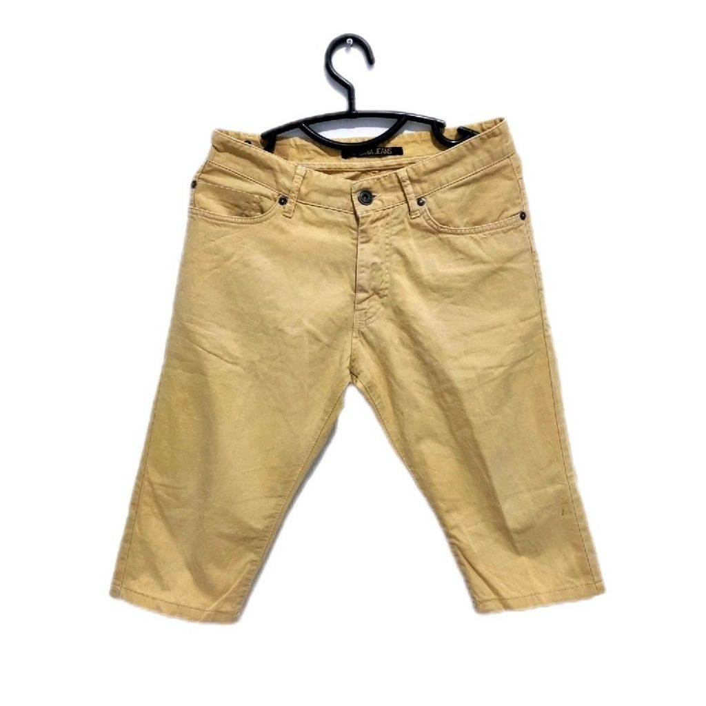 Celana pendek wanita zara coklat muda size 38