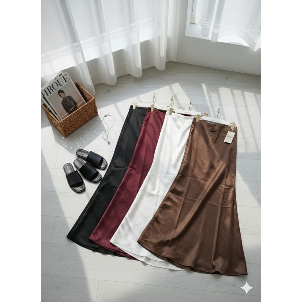 Rok satin mermaid panjang/ Rok duyung silk premium/ mermaid silky