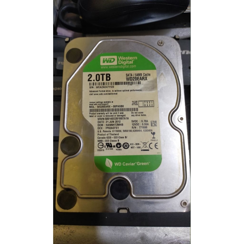 Hardisk Bekas 2 TB 3'5 untuk PC & Cctv