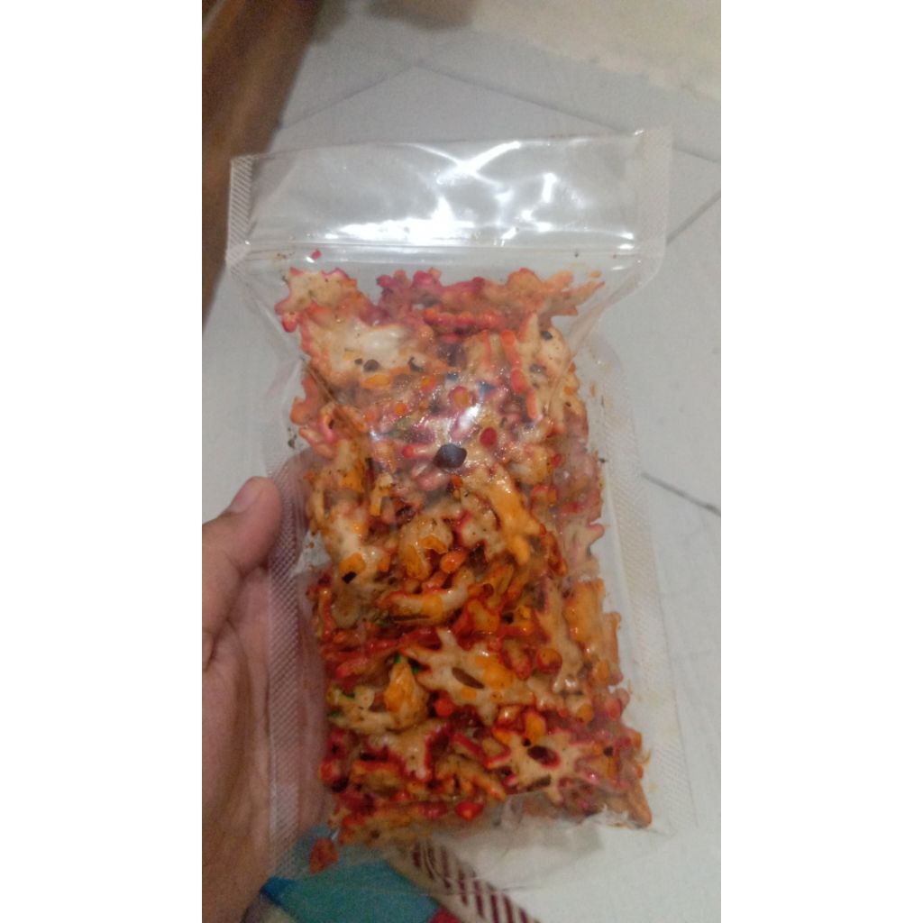 Seblak Kerupuk Warna Pedas Bumbu Basah