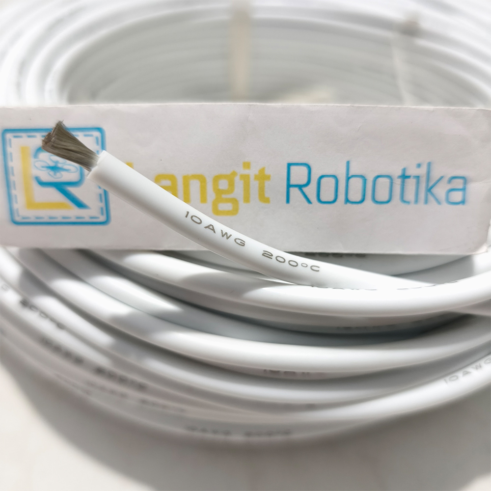 AWG 10 Kabel Silicone AWG10 Cable Silikon Wire White Putih Lentur Tahan Panas