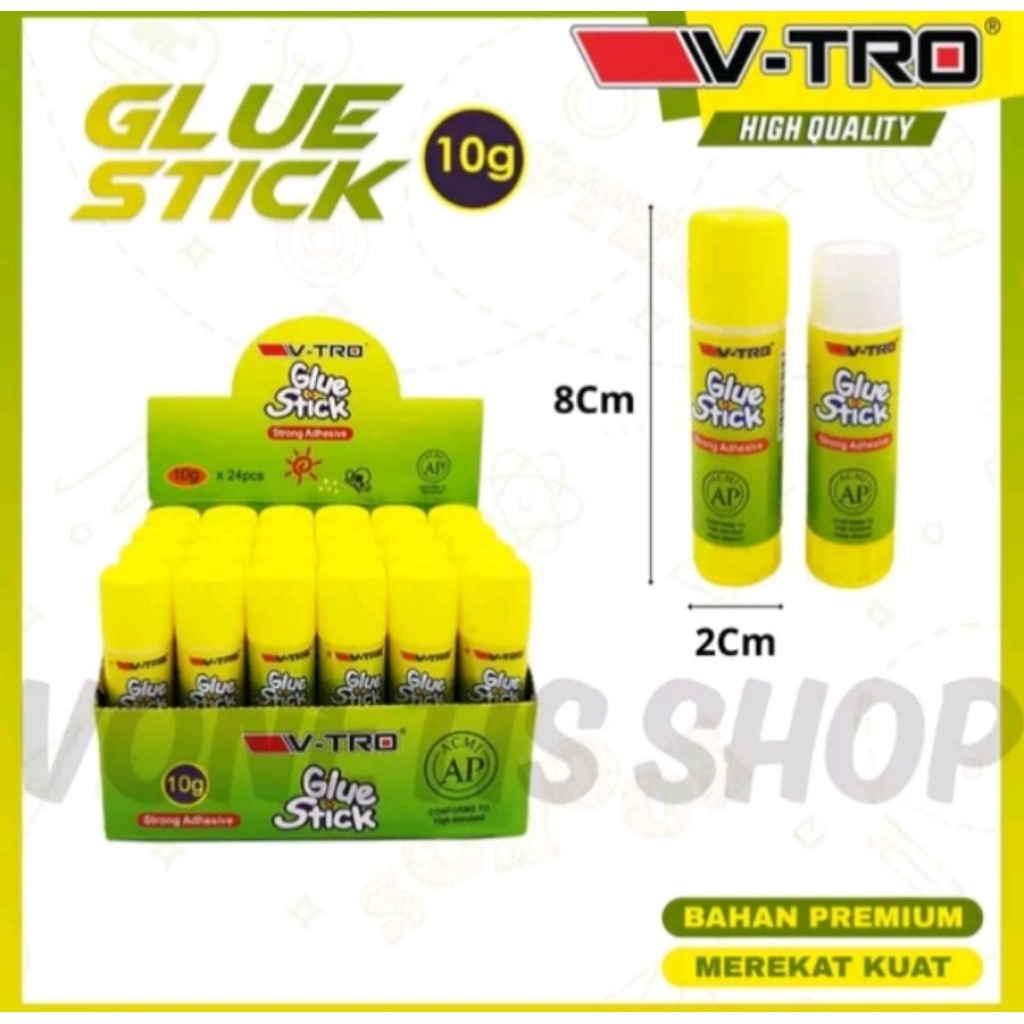 Glue stick V-tro/Lem stik/Lem kertas 10gr