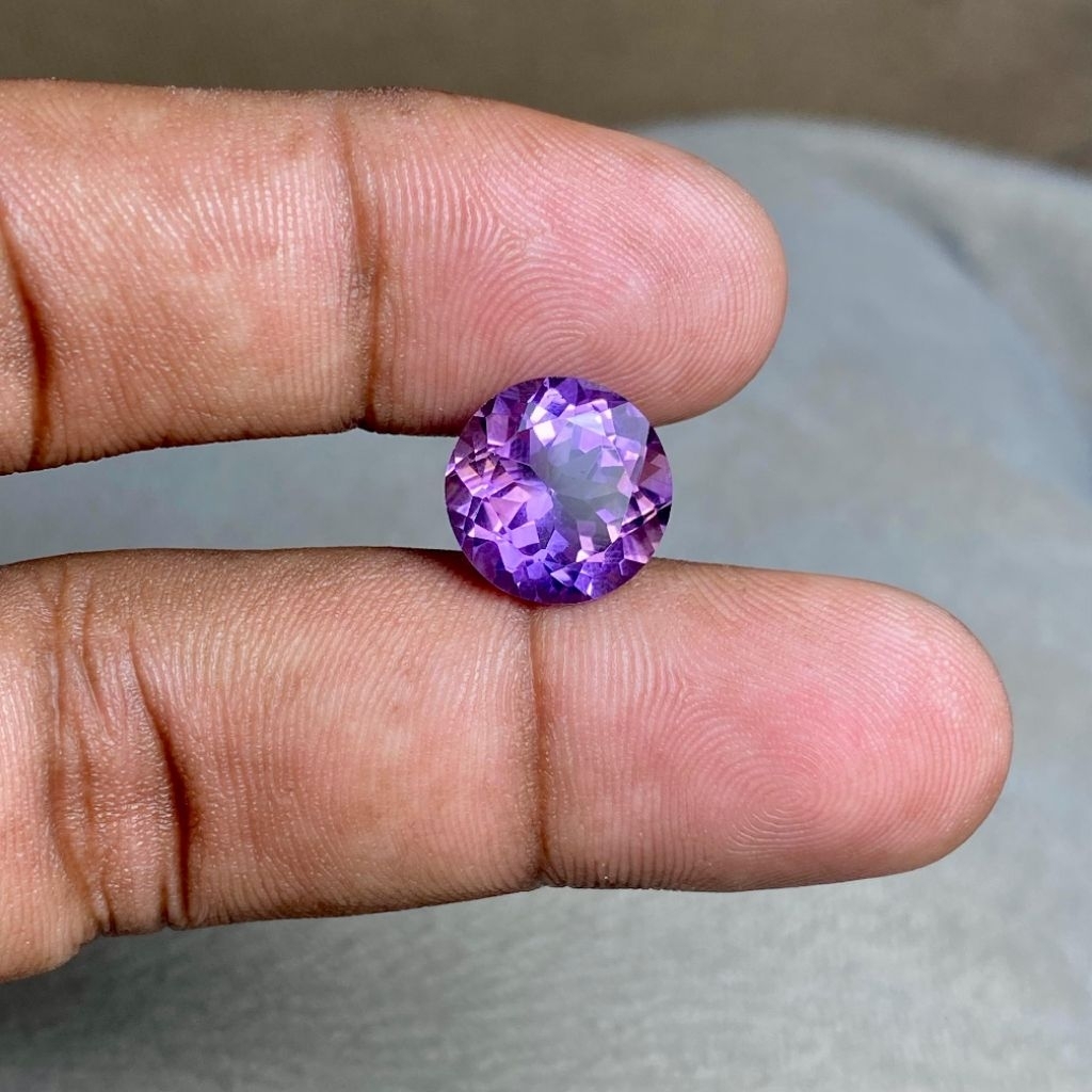 Natural Amethyst Asli Batu Kecubung ungu Batu Kecubung Amethyst Dim 12mm