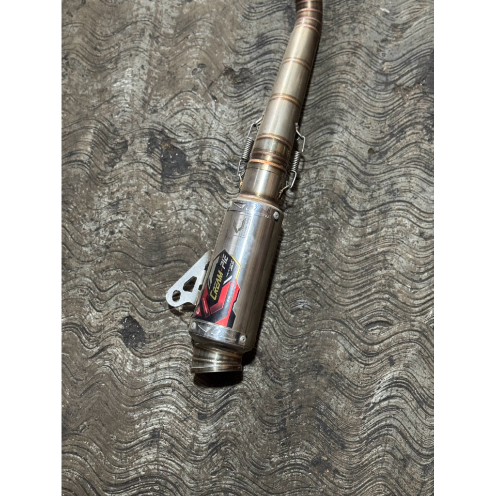 knalpot creampie cp3 jupiter 200cc ex samping