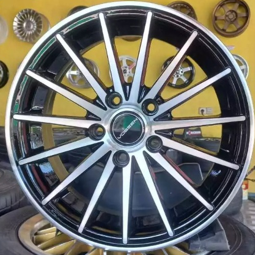 1 SET VELG VOSSEN R16 H5 vcd 114 lbr 7 rt ET 35 Wrn Hitam Polish