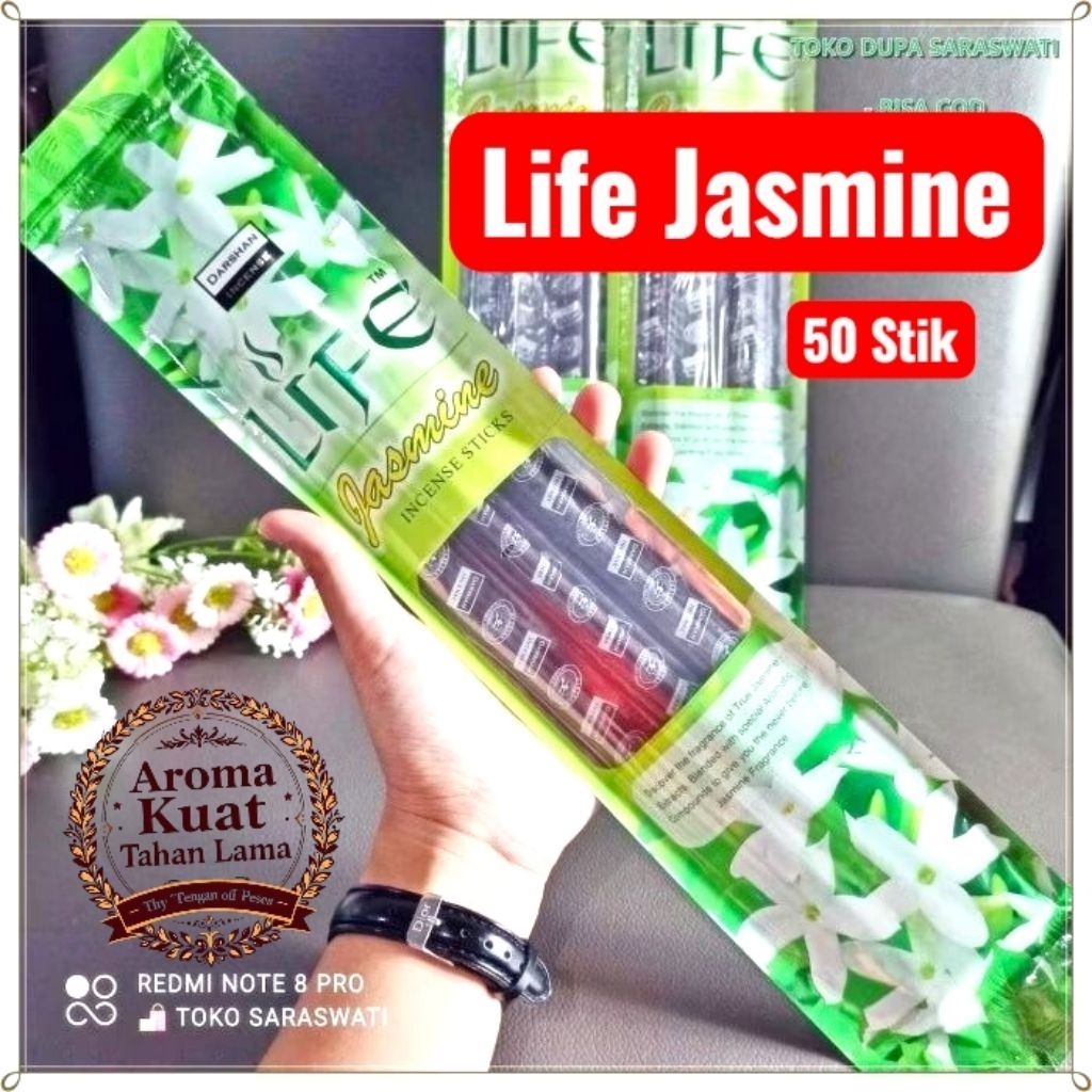 Hio Dupa Aromaterapi Life Jasmine Panjang Isi 50 Stik Merah