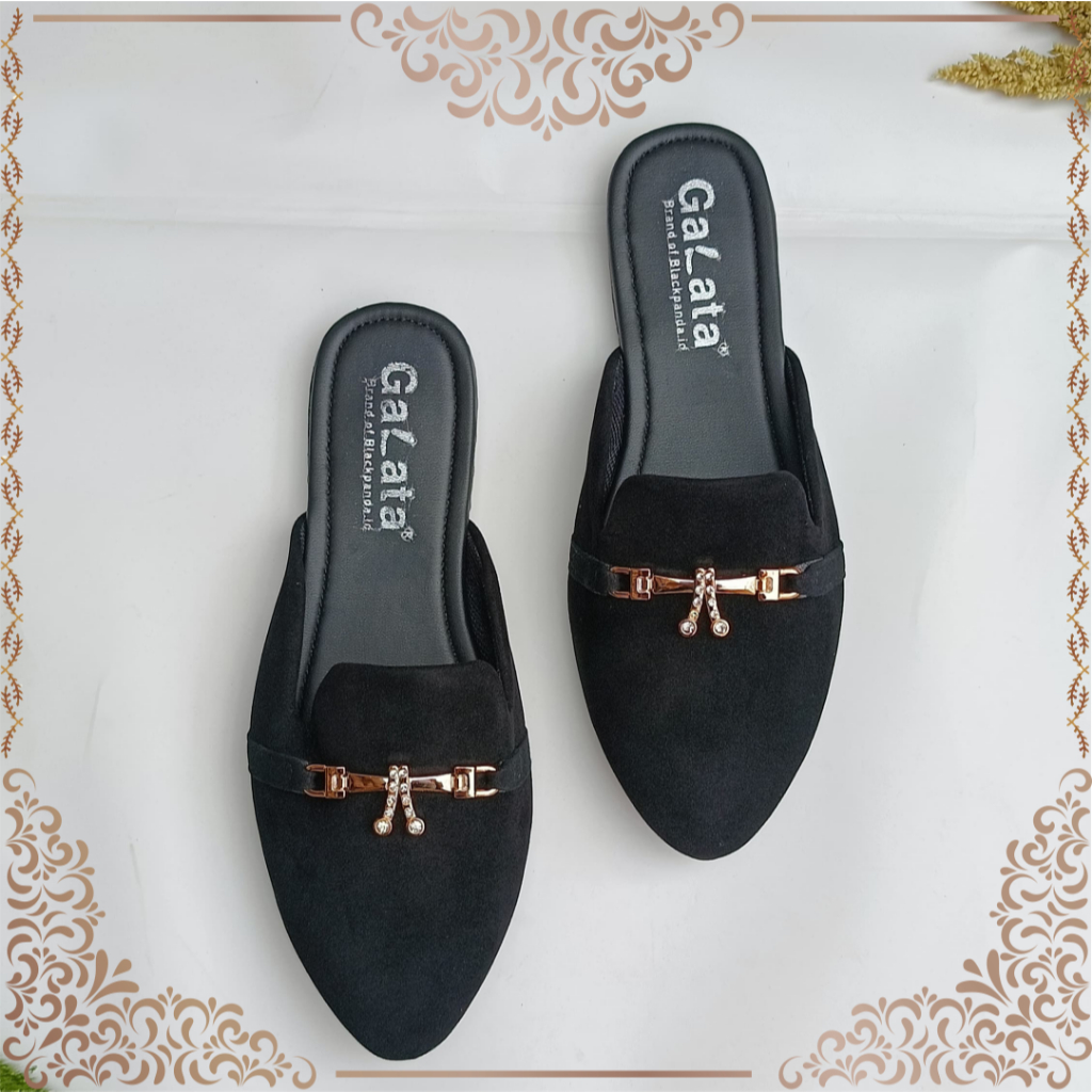 Black Panda Mosa Bustong - Sepatu Black Panda Original - Flat Shoes Wanita