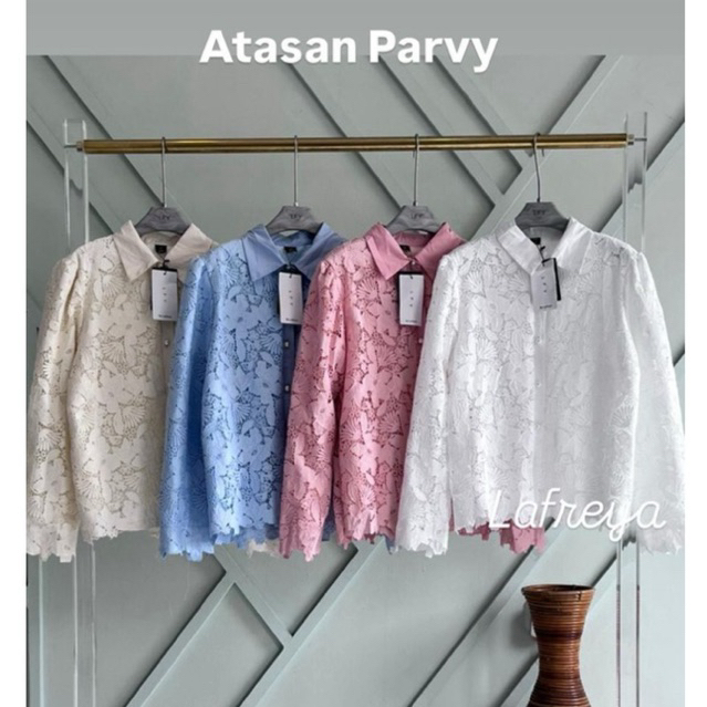atasan parvy, atasan lfy, blouse lafreya, atasan mewah, atasan premium, atasan katbol, atasan brukat