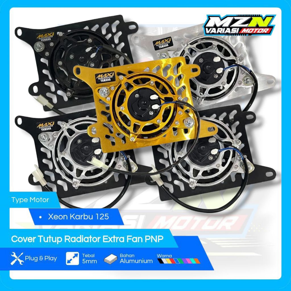 Cover Radiator Xeon Karbu Tutup Radiator Xeon Karbu Set Extra Fan