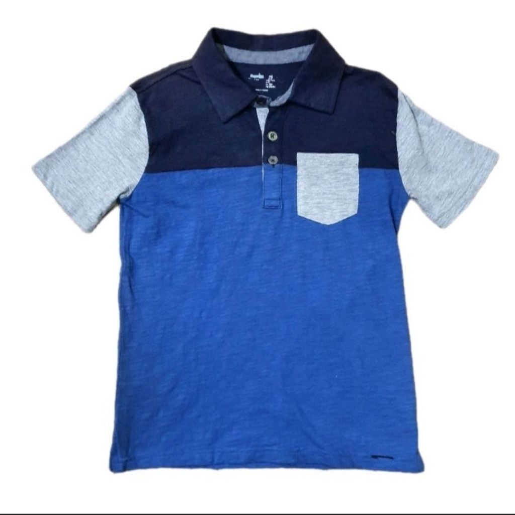 Kaos Anak Pendek Polo Saku Navy