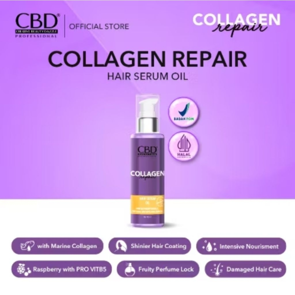 CBD COLLAGEN REPAIR HAIR SERUM OIL