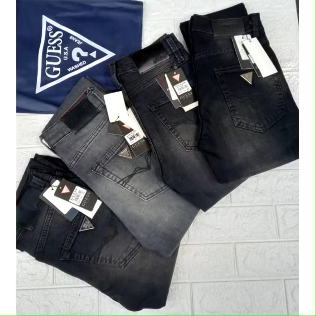 Celana Jeans Pria Guess Slim Fit Denim Original