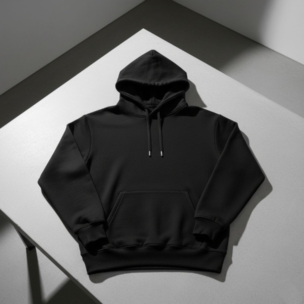 hoodie polos unisex tebal premium