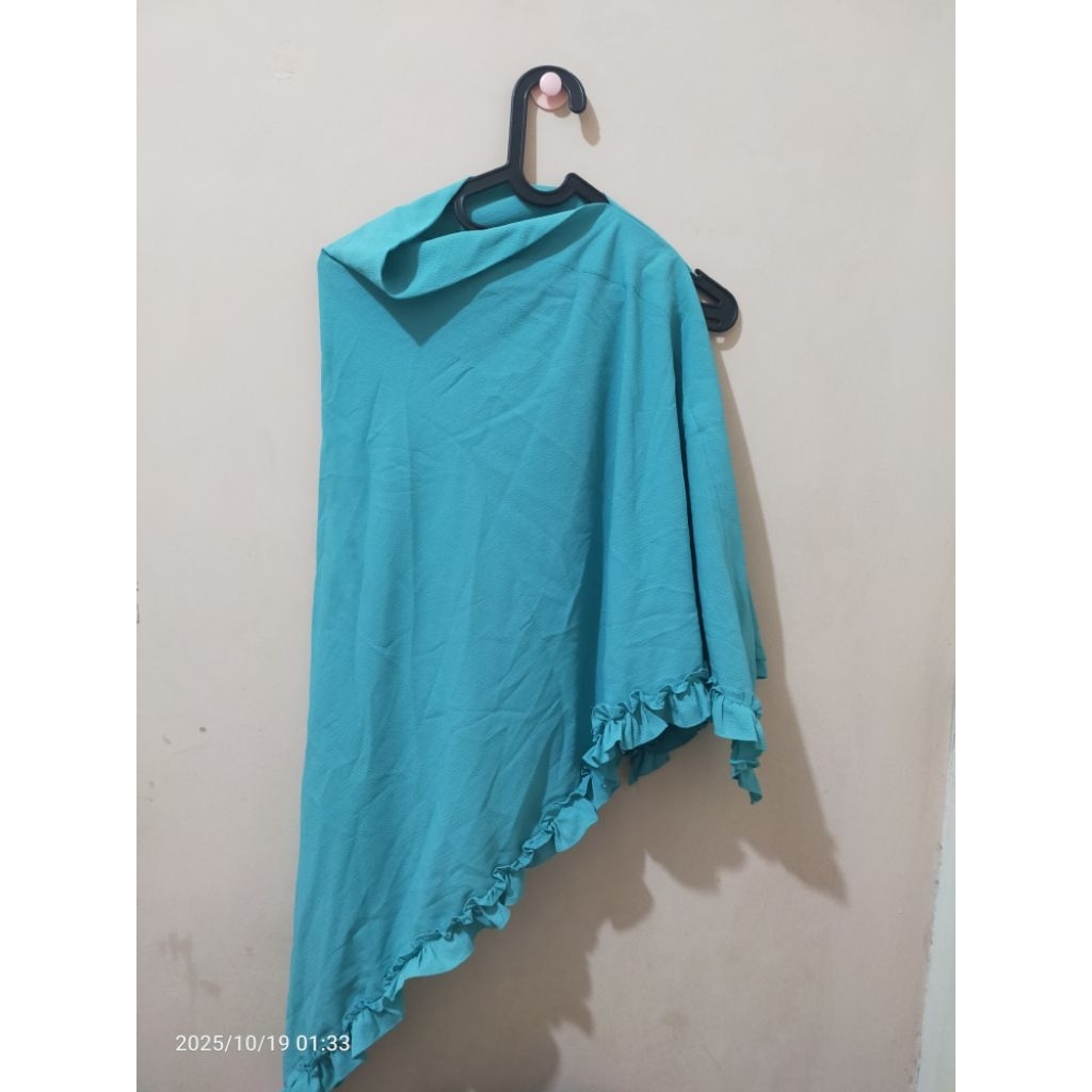 (Preloved) Hijab Instan Ricis By Khayra Warna Hijau Tosca