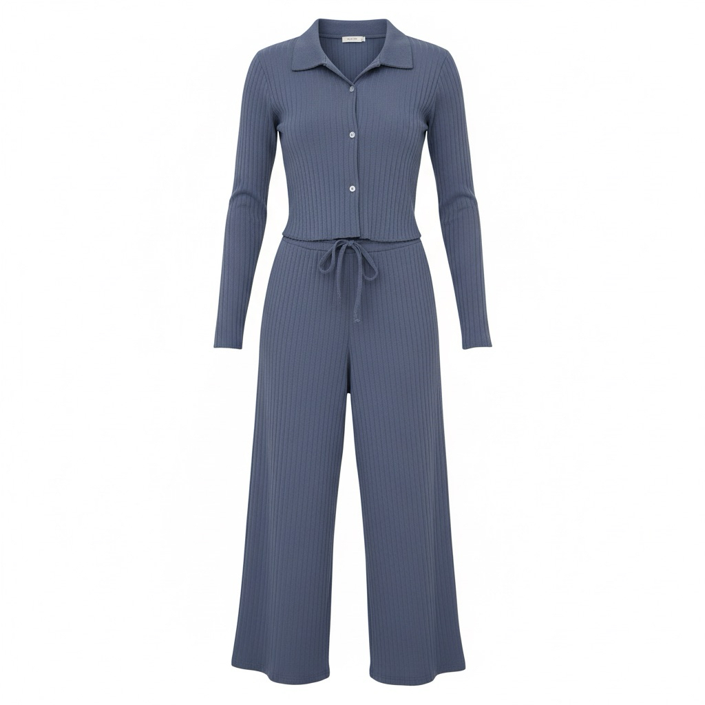 PRELOVED HERPALAIS Autumn set warna persian blue Uk L