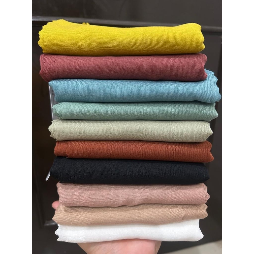 Hijab Voal Superfine Sahara - Kerudung Segiempat - Hijab Polos Premium Syar'i Laser Cut 120x120