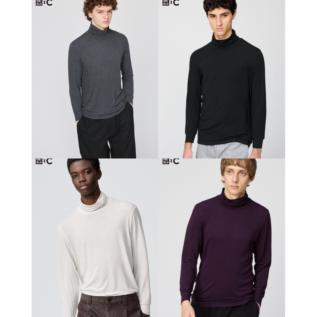 UNIQLO HEATTECH Extra Hangat Inner Turtleneck Kasmir Campuran Kerah Tinggi JASTIP