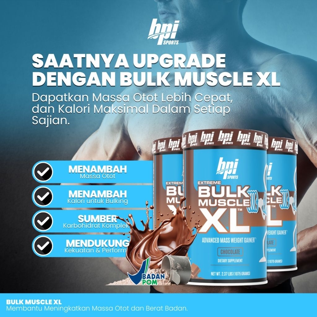 BPI Sports Bulk Muscle XL 2 Lbs Weight Mass Gainer