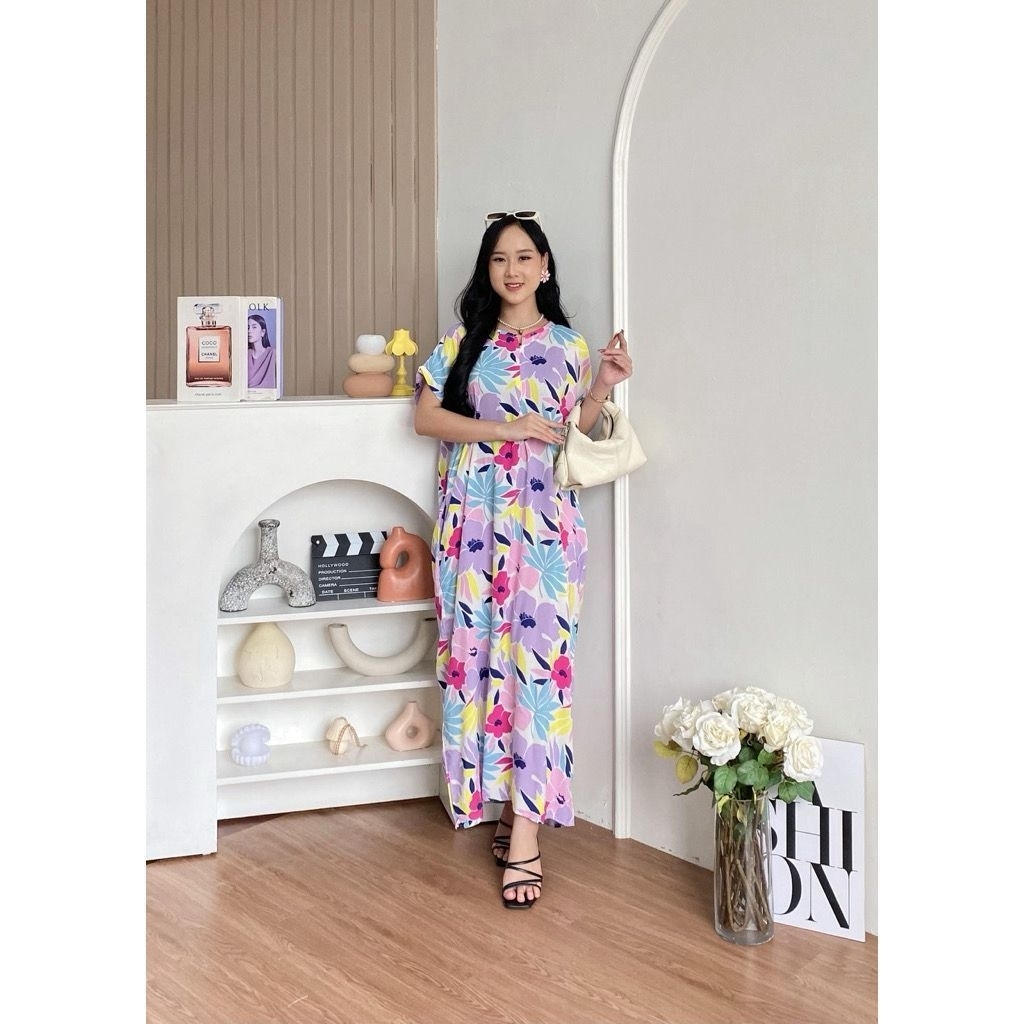 Daster SMK Basic Panjang Rayon Viscose Ori HD.id