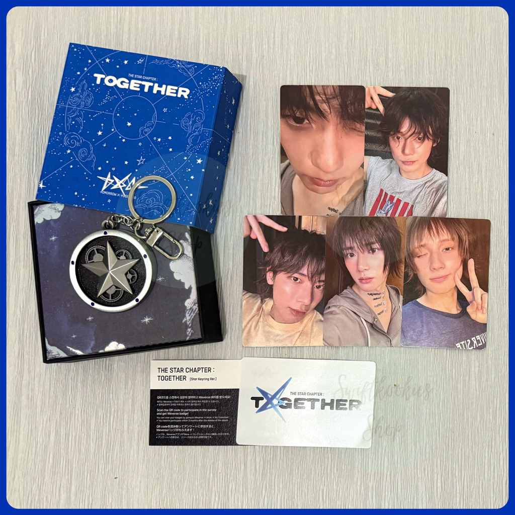 Sharing TXT Together Star Keyring ver Soobin Yeonjun Beomgyu Taehyun Hueningkai