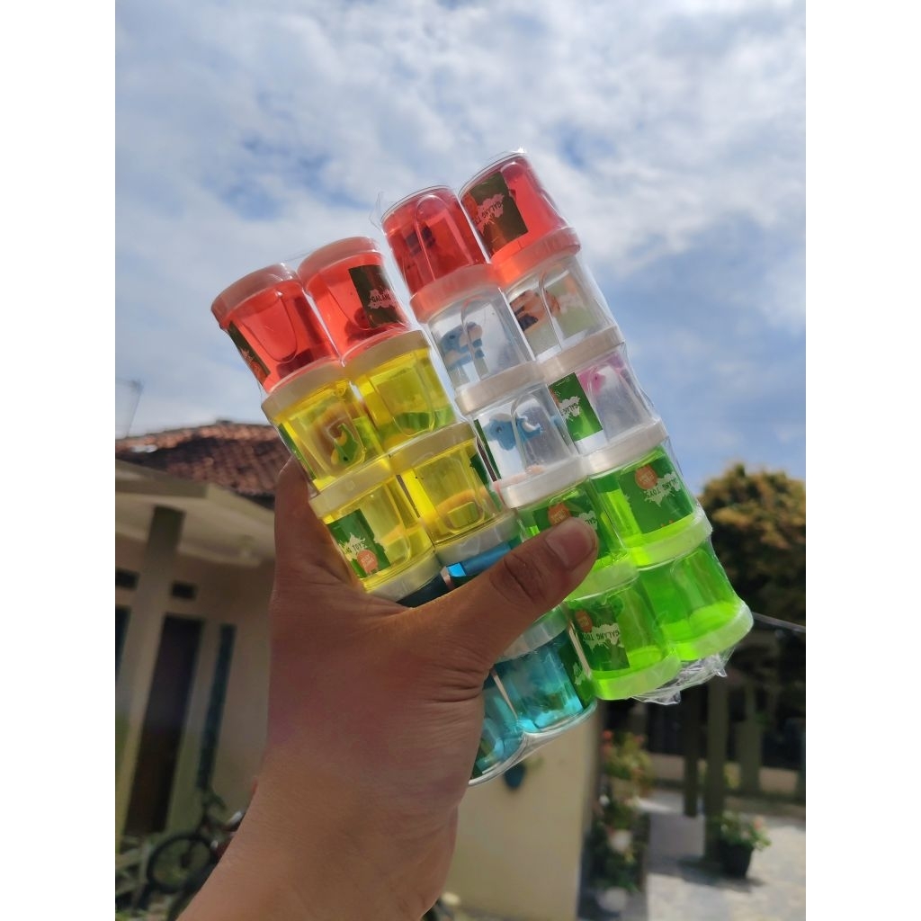 10 Pc Slime Jelly Clear Murah 20Cc / Slem Original / Mainan Anak Murah