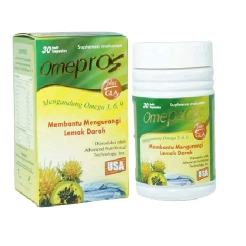 Omepros 1 Botol isi 30 Soft Capsul/ Minyak Ikan