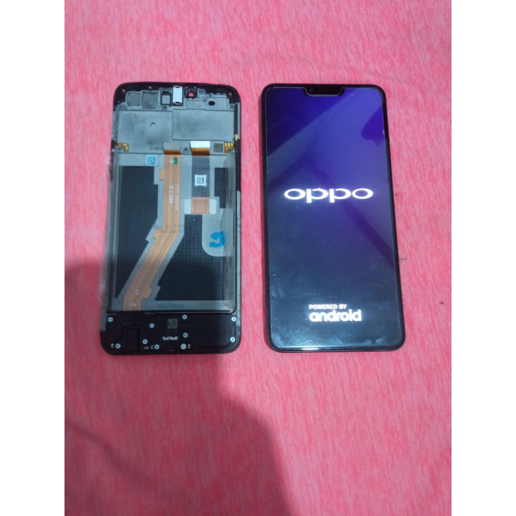 lcd + frame Oppo A3S cph 1853 ori copotan jaminan normal