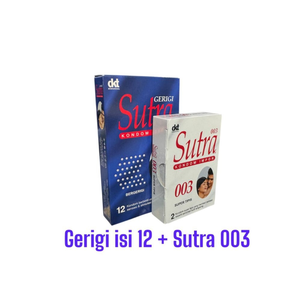 [Bundling] Kondom sutra Ger!g! biru 12 + Kondom sutra 003 2pcs