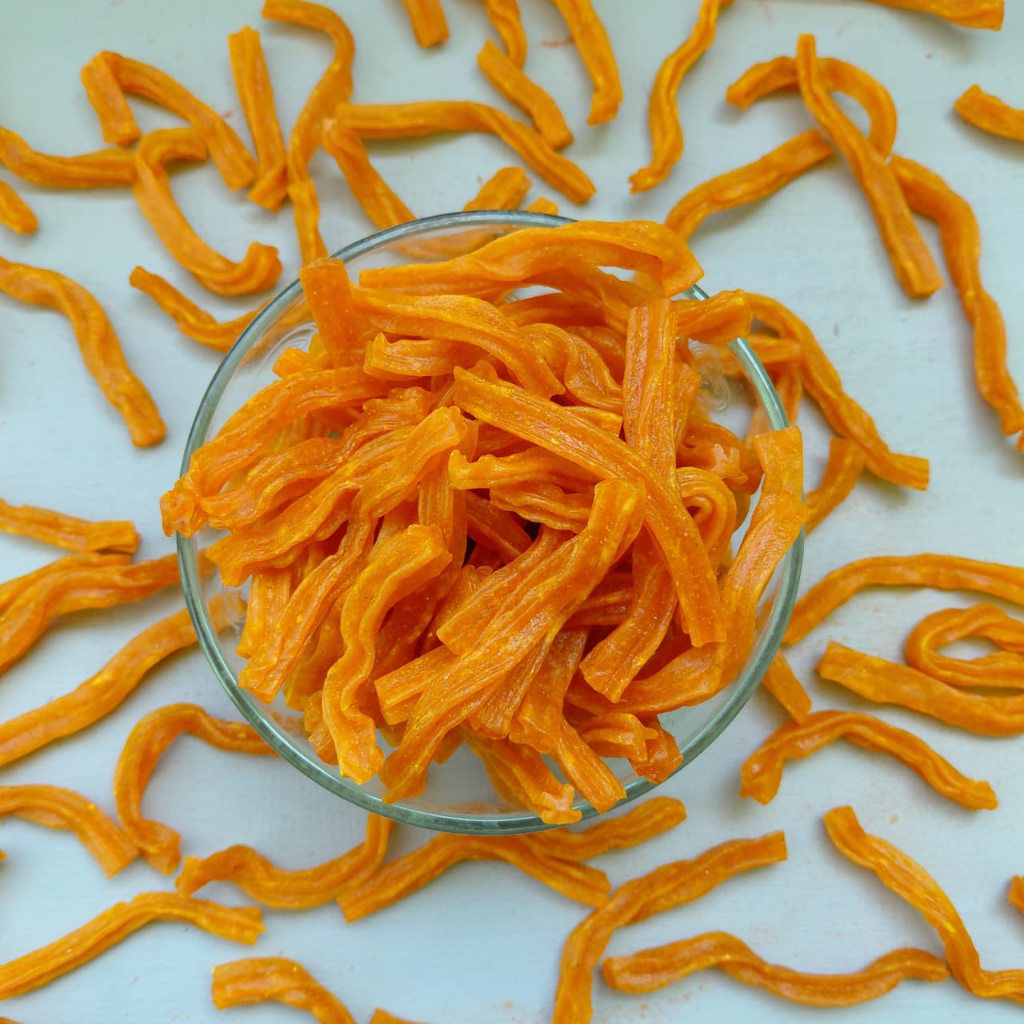 KRUPUK CIPIR OREN BOROBUDUR 1 BAL (5KG)