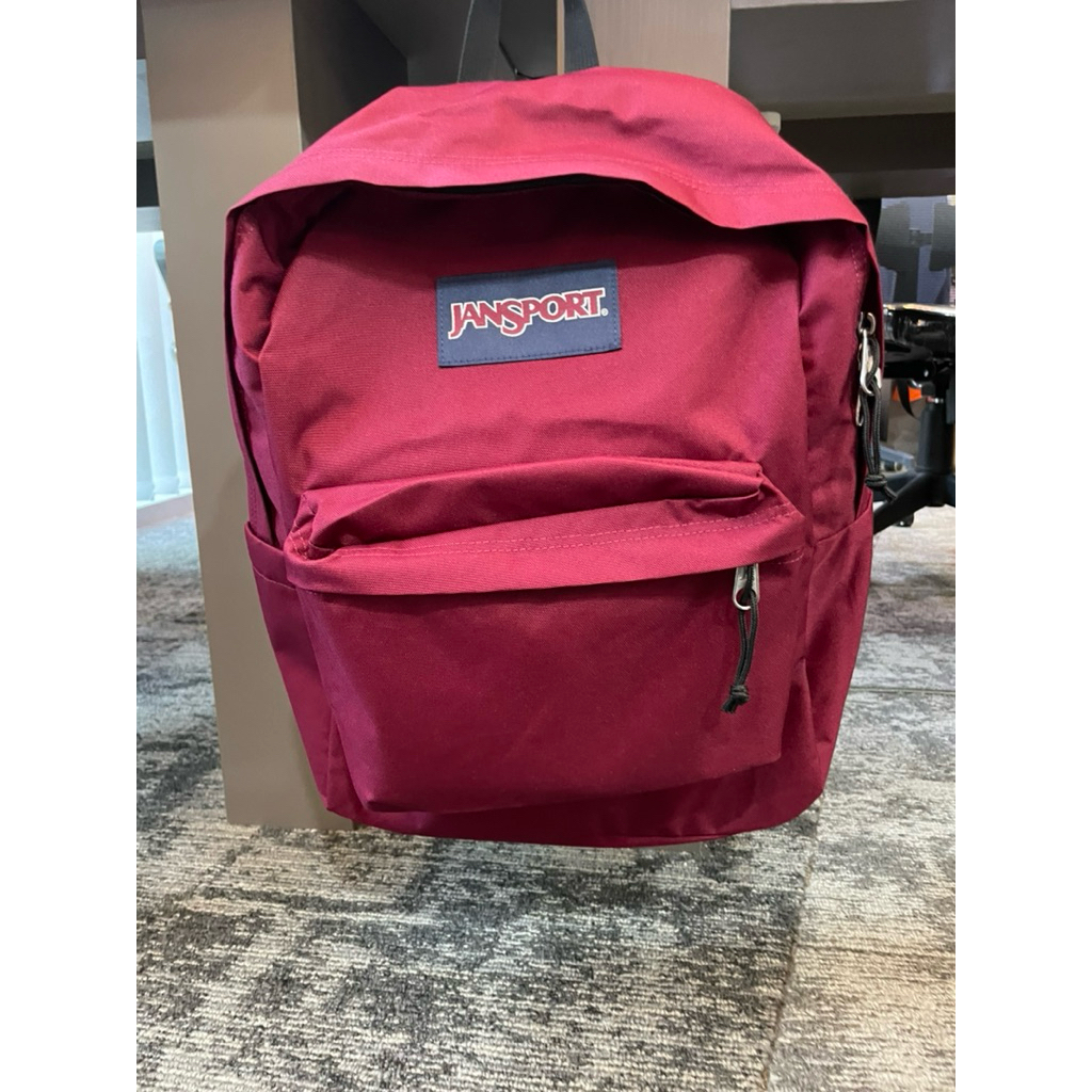 [preloved] jansport backpack superbreak russet red