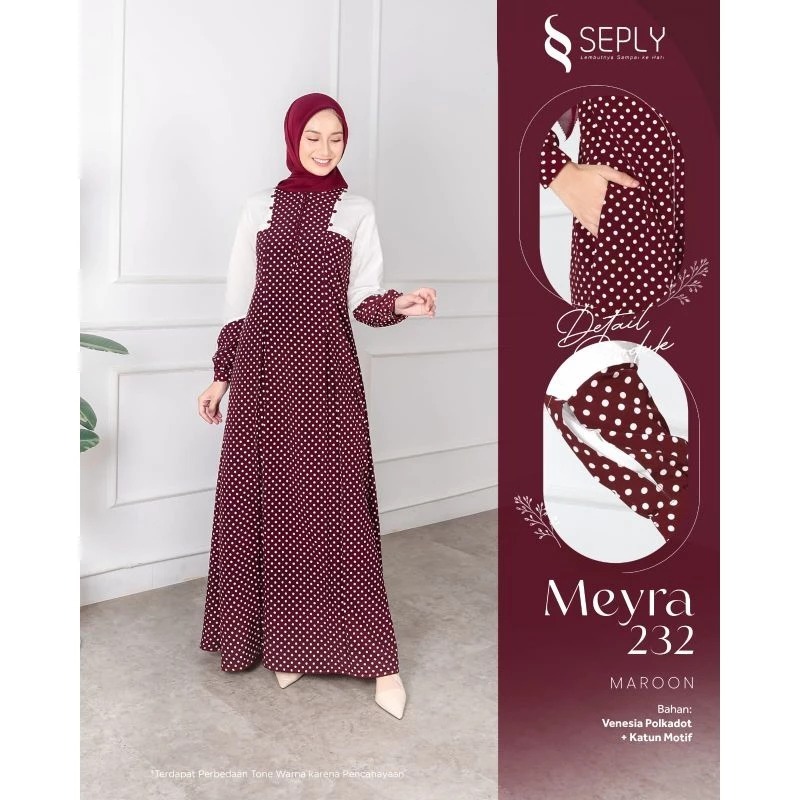 GAMIS SEPLY MEYRA 232 MAROON / GAMIS REMAJA TERBARU