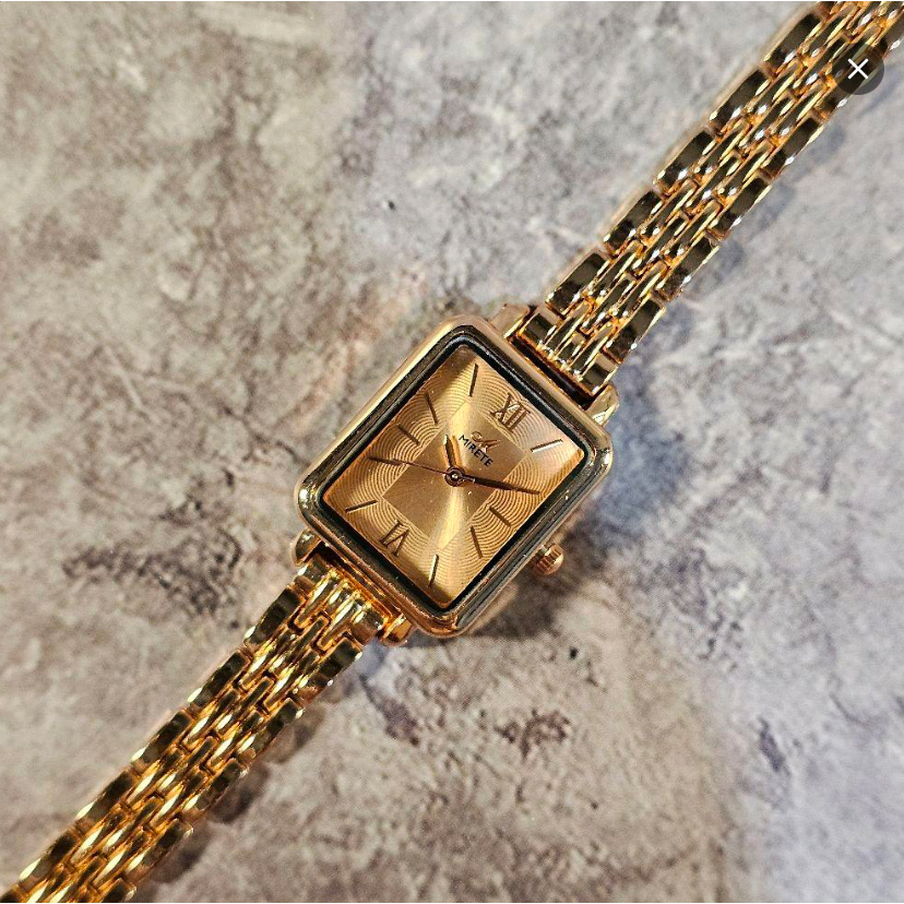 MIRETE JAM TANGAN WANITA KOTAK RANTAI