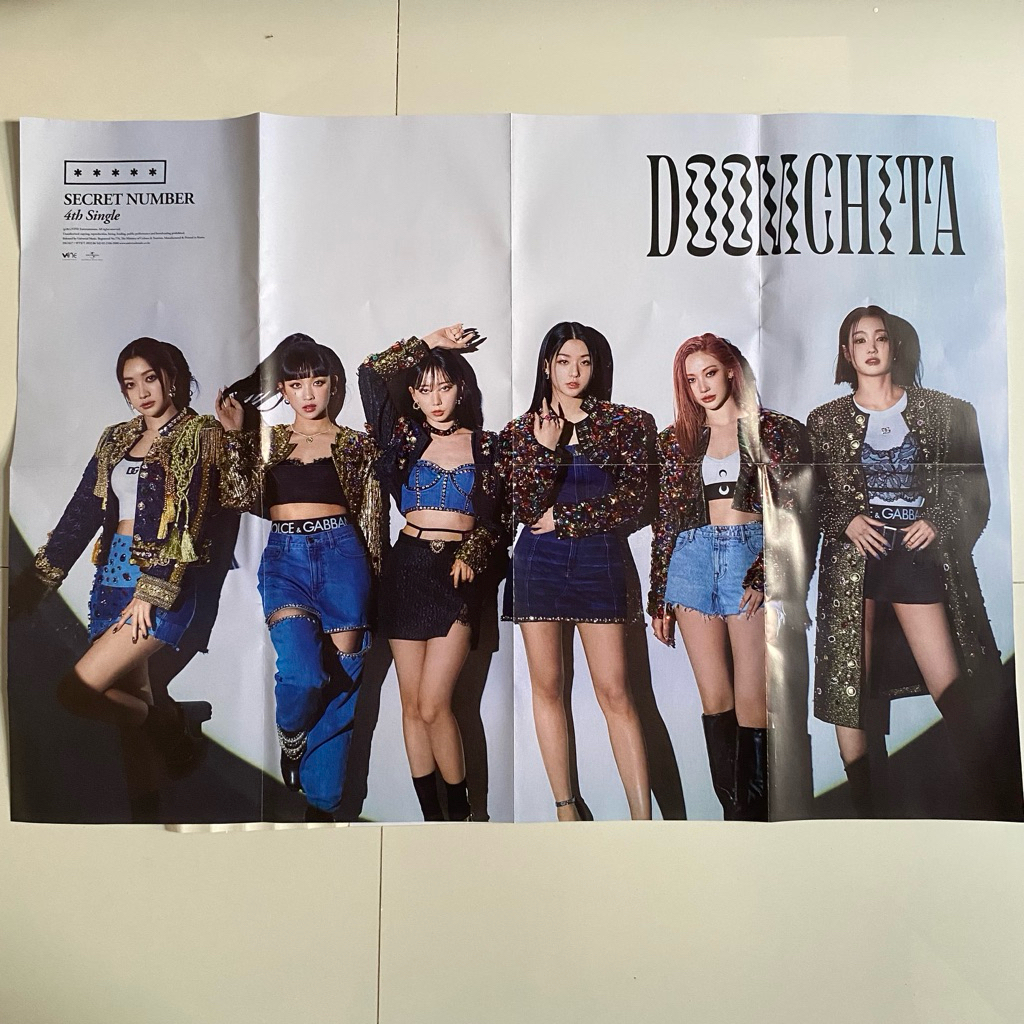 POSTER ALBUM DOMCHITA OFFICIAL SECRET NUMBER DITA KARANG JINNY SOODAM MINJI LEA ZUU PC PHOTOCARD KPO