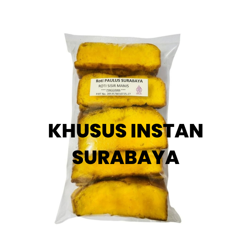 Roti Sisir Manis 'Paulus' Pinggiran (isi :20 slice) - KHUSUS INSTAN SURABAYA