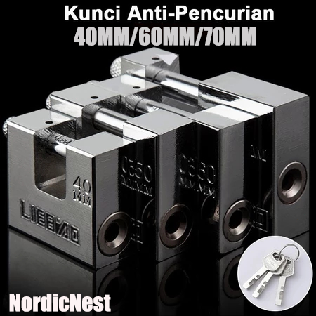 Gembok Stanless Berat Anti Karat/Anti Maling/Gembok Anti Rust/Gembok Anti Cut/Gembok Rumah Pagar/Gem