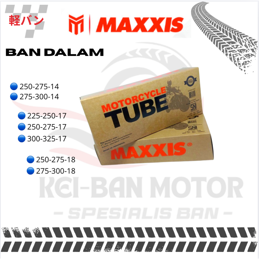 BAN DALAM MAXXIS RING 18 250/275-18 275/300-18 MAXXIS TUBE RING 18