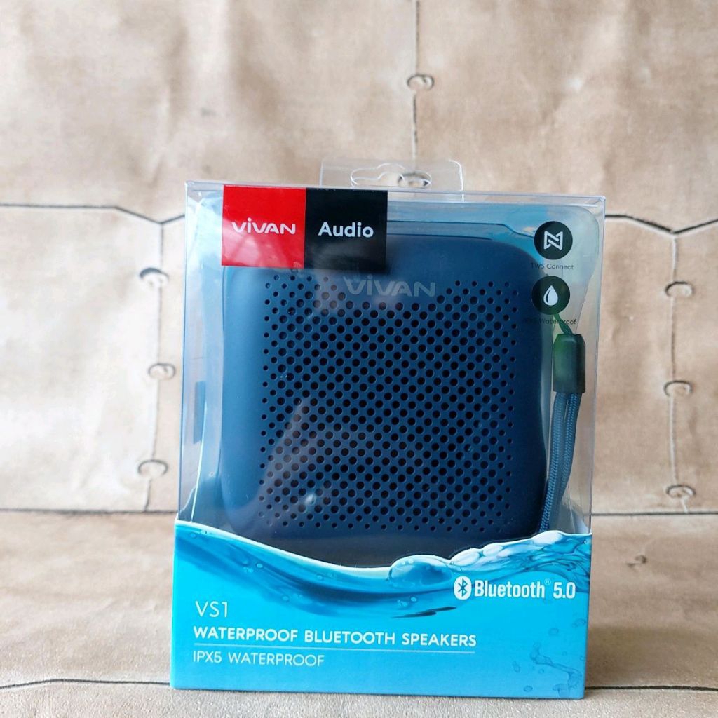 Vivan VS1 Speaker Bluetooth 5.0 Tahan Air IPX5 dengan Kualitas Suara Terbaik untuk Aktivitas Outdoor