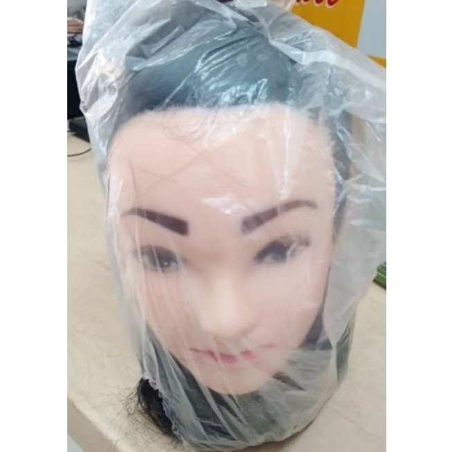 manekin kepala rambut sintetis