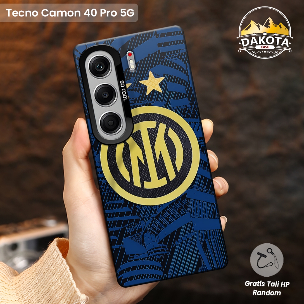 Case IMD Tecno Camon 40 4G / Camon 40 Pro 5G Motif Inter Milan | Aksesoris Softcase IMD Hybrid Premi