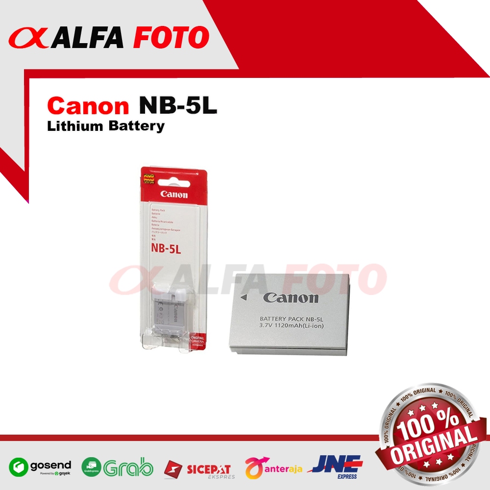 Baterai NB-5L Kamera Canon IXUS 90, 800, 850, 860, 870, 900 Ti, 950, 960, 970, 980, 990 is, PowerSho