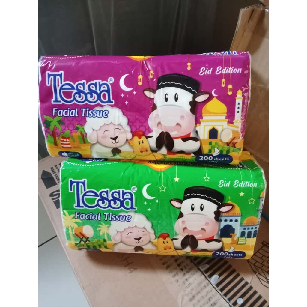 Tisu Tessa Facial Tissue Tisu Wajah 2 Ply Isi 200 Sheets